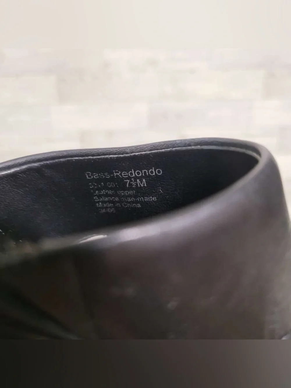 Women’s G.H.Bass Redondo Black Leather Platform Wedge Sandals Size 7.5